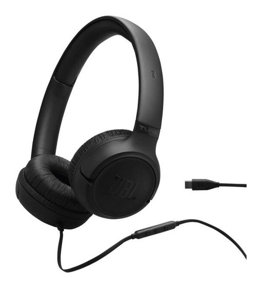 JBL Tune 530C USB C Over Ear Kopfhörer Kabelgebunden USB Typ-C  (Schwarz) f&uuml;r 39,99 Euro