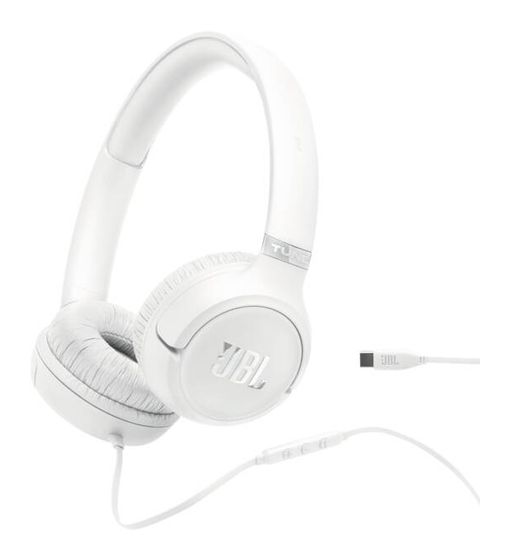 JBL Tune 530C USB C Over Ear Kopfhörer Kabelgebunden USB Typ-C  (Weiß) f&uuml;r 34,99 Euro