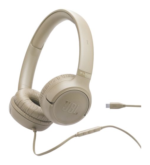 JBL Tune 530C USB C Over Ear Kopfhörer Kabelgebunden USB Typ-C  (Beige) f&uuml;r 33,99 Euro