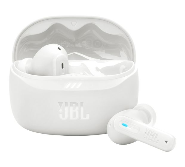 JBL Tune Beam 2 In-Ear Bluetooth Kopfhörer kabellos 12 h Laufzeit IP54  (Weiß) f&uuml;r 99,99 Euro