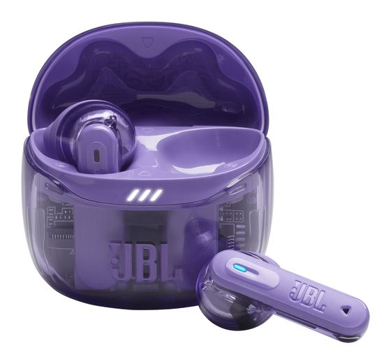 JBL Tune Flex 2 Ghost Edition In-Ear Bluetooth Kopfhörer Kabellos TWS IP54  (Violett) f&uuml;r 77,49 Euro