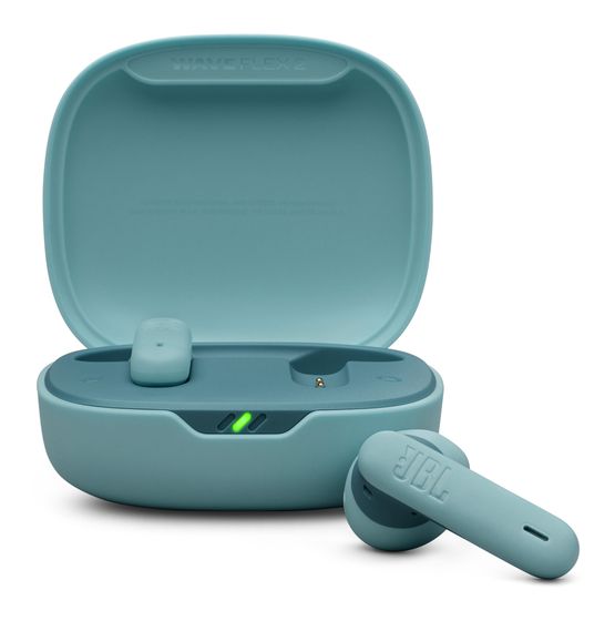 JBL Wave Flex 2 In-Ear Bluetooth Kopfhörer kabellos 8 h Laufzeit IP54 USB Typ-C  (Blau) f&uuml;r 64,49 Euro