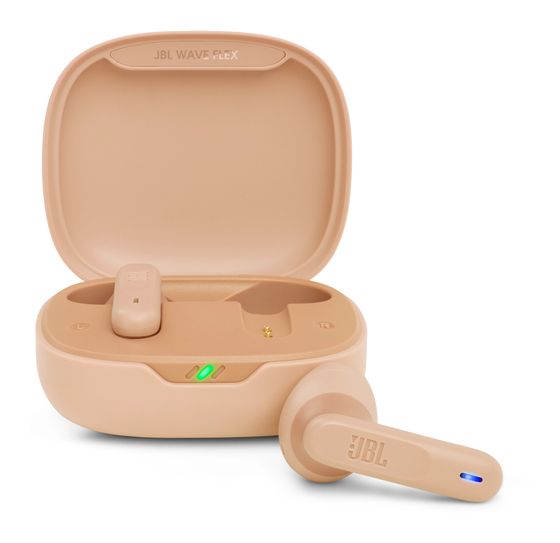 JBL Wave Flex In-Ear Bluetooth Kopfhörer Kabellos TWS 8 h Laufzeit IP54  (Beige) f&uuml;r 62,99 Euro