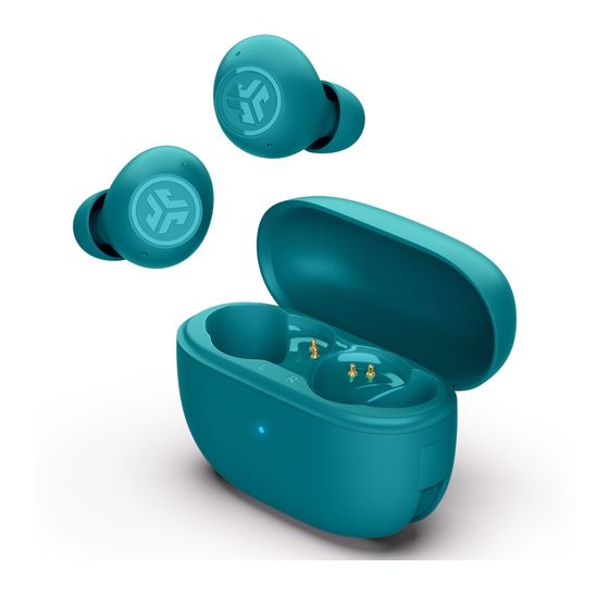 JLab Go Pop ANC In-Ear Bluetooth Kopfhörer Kabellos TWS 7 h Laufzeit IP55  (Türkis) f&uuml;r 29,99 Euro