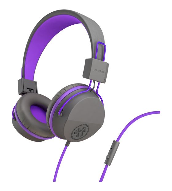 JLab JBuddies Studio Kids Ohraufliegender Kopfhörer Kabelgebunden (Blau, Graphit, Violett) f&uuml;r 17,99 Euro