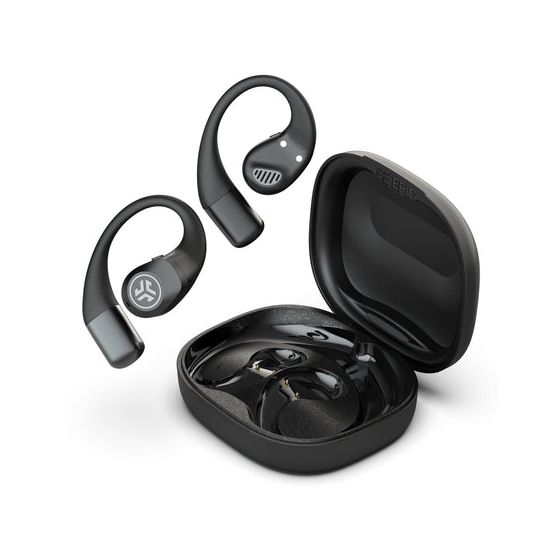 JLab Open Sport In-Ear Bluetooth Kopfhörer Kabellos TWS 7 h Laufzeit IP55  (Schwarz) f&uuml;r 59,99 Euro