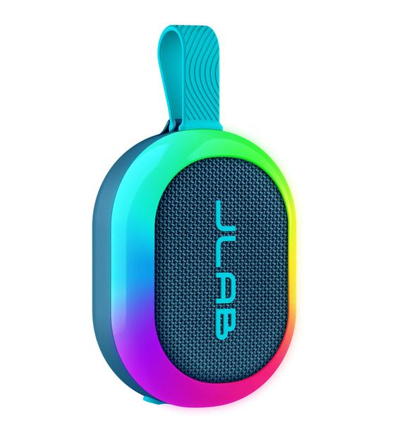 JLab Pop Party 5 W Bluetooth Lautsprecher IP55 Laufzeit bis 8 h  (Navy) f&uuml;r 22,99 Euro