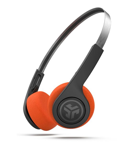 JLab Rewind 2 Wireless Retro Bluetooth Kopfhörer kabellos Mikro-USB  (Schwarz, Orange) f&uuml;r 34,99 Euro