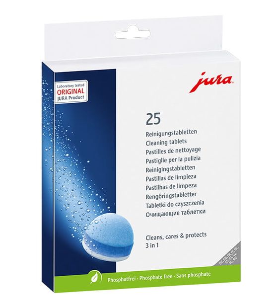 JURA 3-Phasen-Reinigungstabletten f&uuml;r 33,99 Euro