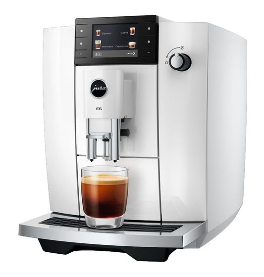 JURA E6 Kaffeevollautomat 15 bar 1,9 l AutoClean (Piano White (ED)) f&uuml;r 979,00 Euro