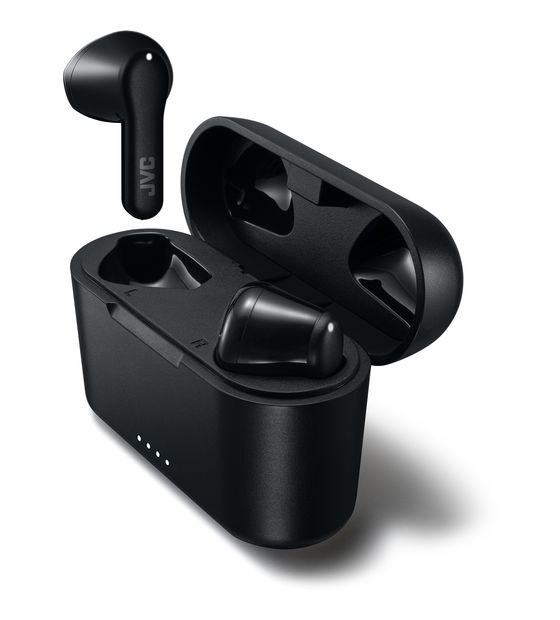 JVC HA-A3T In-Ear Bluetooth Kopfhörer Kabellos TWS 22 h Laufzeit IPX4  (Schwarz) f&uuml;r 33,99 Euro