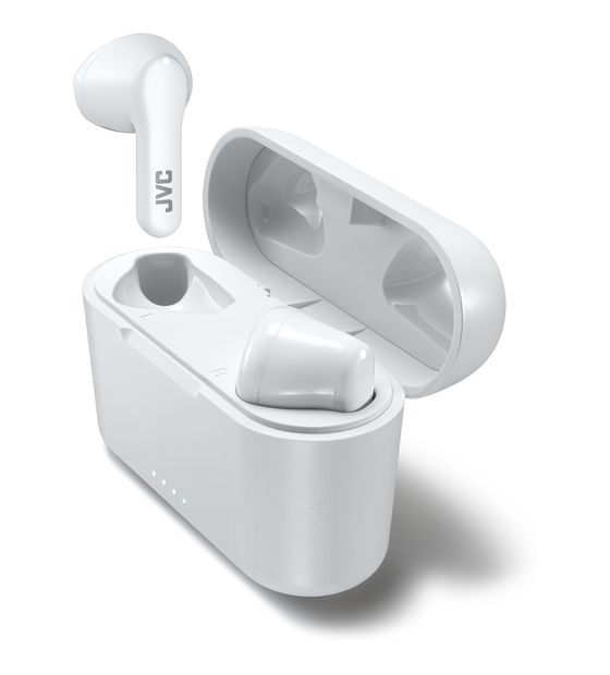 JVC HA-A3T In-Ear Bluetooth Kopfhörer Kabellos TWS 22 h Laufzeit IPX4  (Weiß) f&uuml;r 32,49 Euro