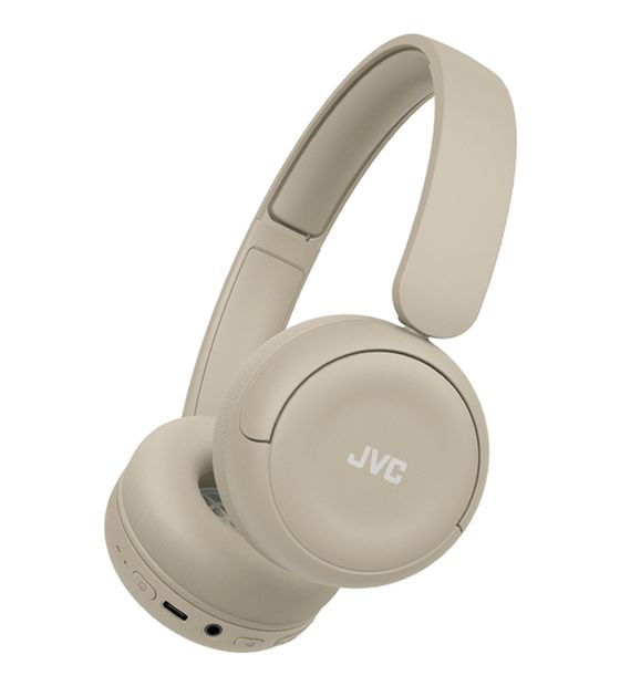JVC HA-S59W Ohraufliegender Bluetooth Kopfhörer kabelgebunden&kabellos 50 h Laufzeit USB Typ-C  (Beige) f&uuml;r 56,49 Euro