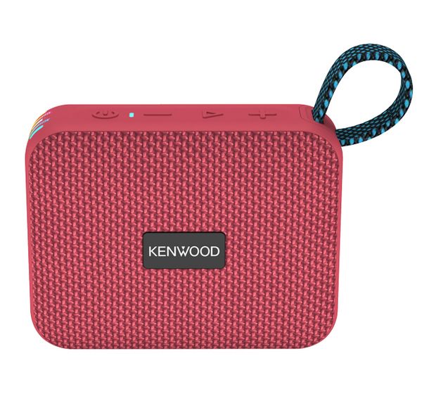 Kenwood AS-60BT 5 W Bluetooth Lautsprecher Laufzeit bis 8,5 h  (Rot) f&uuml;r 23,49 Euro