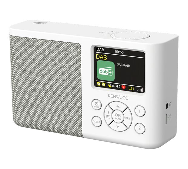 Kenwood CR-M33DAB Bluetooth DAB, DAB+, FM Radio Tragbar  (Weiß) f&uuml;r 58,49 Euro