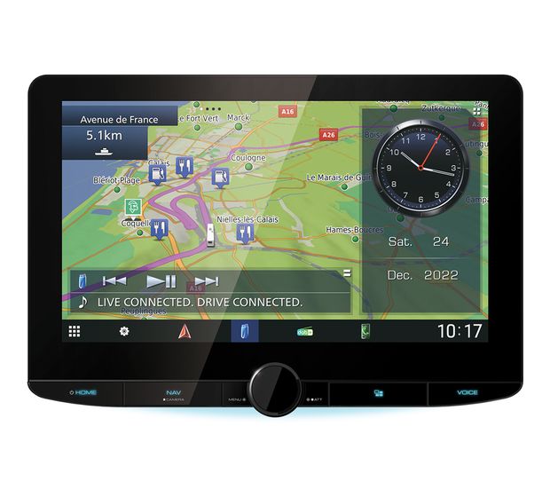 Kenwood DNR992RVS 25,6 cm (10.1 Zoll) Navigationsgerät 2000 GB Ganz Europa f&uuml;r 1.506,00 Euro