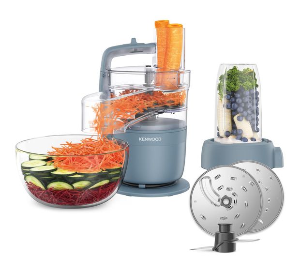 Kenwood FDP23 MultiPro Go Blend 900 W Küchenmaschine 1,3 l mit Waage  (Blau) f&uuml;r 108,99 Euro