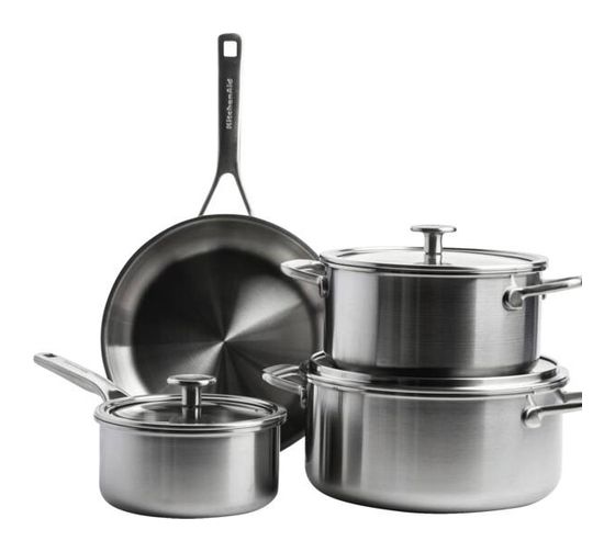 KitchenAid MultiPly Kochtopfset 4-teilig   (Edelstahl) f&uuml;r 255,99 Euro