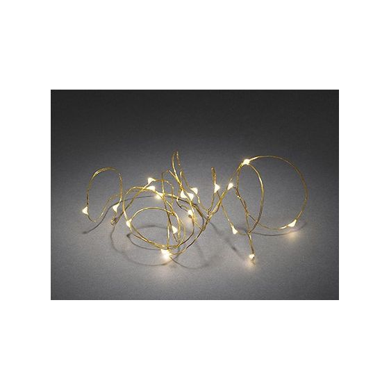 Konstsmide 1460-180 Micro LED 2400 mm Warmweiß Batterie/Akku f&uuml;r 12,99 Euro