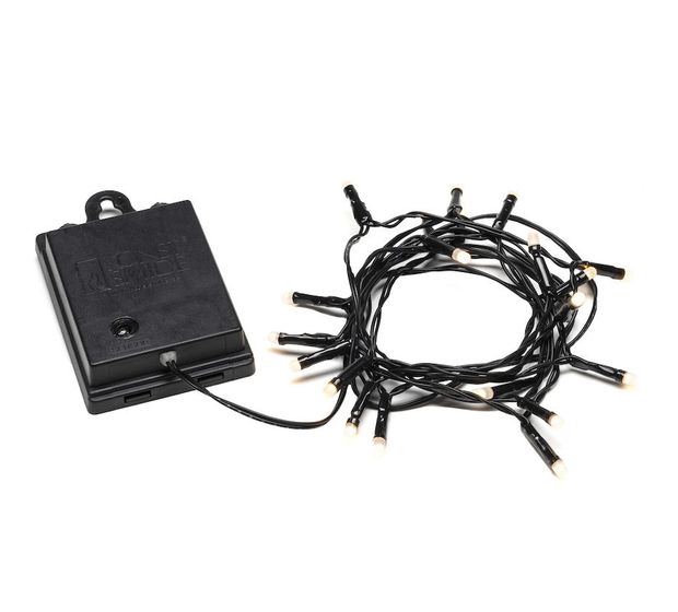 Konstsmide 3722-130 Lichterkette 20 LED Ultra-Warmweiß(2500K) Warmweiß Batterie/Akku f&uuml;r 9,99 Euro