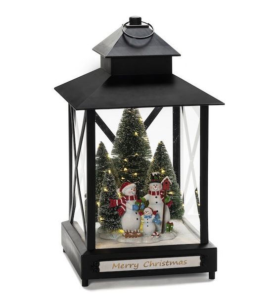 Konstsmide 4342-000 LED-Laterne mit Schneemännern 42cm Warmweiß (3000K) Warmweiß Batterie/Akku f&uuml;r 82,49 Euro