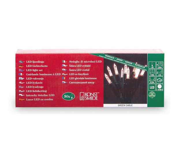 Konstsmide 6303-100 LED-Minilichterkette 50er LED 8850 mm Warmweiß f&uuml;r 16,49 Euro