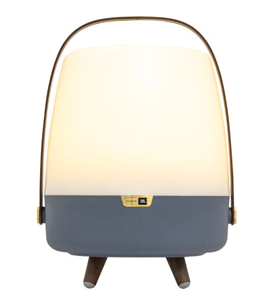 Kooduu Lite-up Play 2.0 10 W Bluetooth Lautsprecher Laufzeit bis 11 h  (Blau, Weiß, Holz) f&uuml;r 175,00 Euro