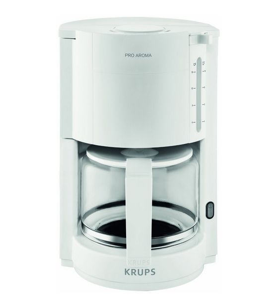Krups F30901 ProAroma 10 Tassen Filterkaffeemaschine  (Weiß) f&uuml;r 39,99 Euro