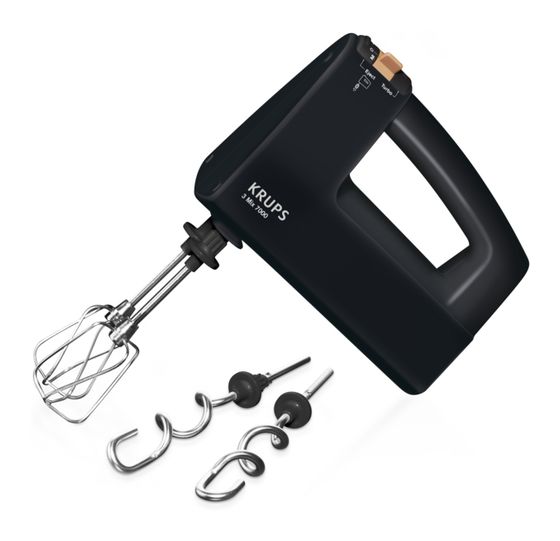 Krups F6085811 3 Mix 7000 Jubiläums Edition Handmixer 500 W  (Schwarz, Kupfer) f&uuml;r 54,99 Euro