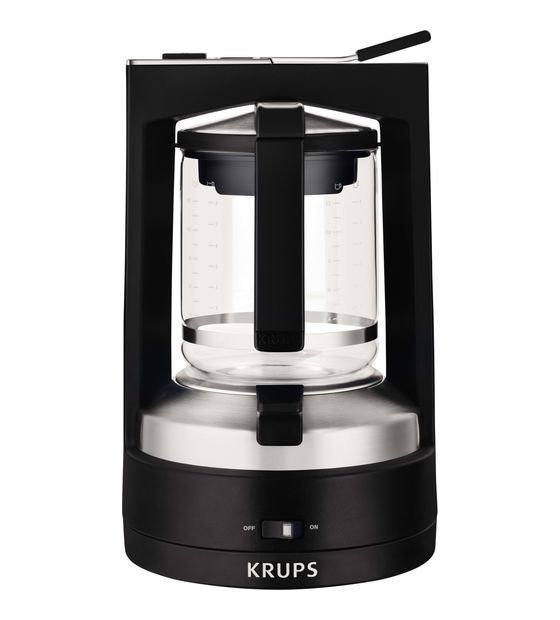 Krups KM4689 T 8.2 Druckbrüh-Automat 12 Tassen Filterkaffeemaschine 1,2 l  (Schwarz) f&uuml;r 157,99 Euro