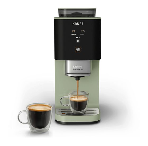 Krups SA401LE0 Coffe Crush Kaffeevollautomat 15 bar  (Grün) f&uuml;r 326,00 Euro