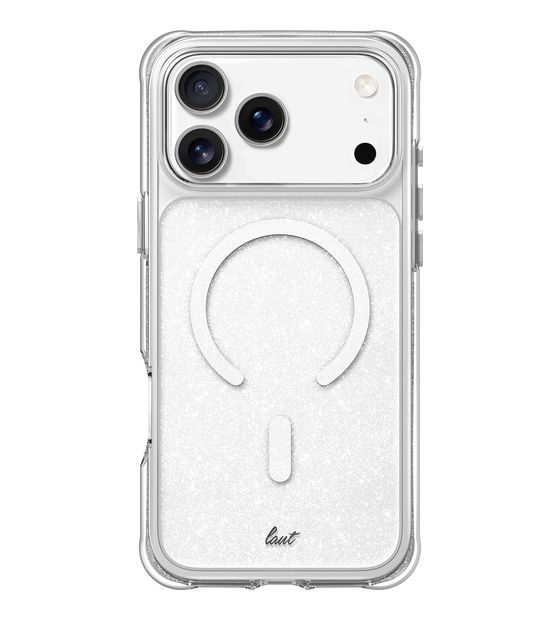 LAUT Aero Sparkle Cover für Apple iPhone 17 Pro  (Silber, Transparent) f&uuml;r 30,99 Euro