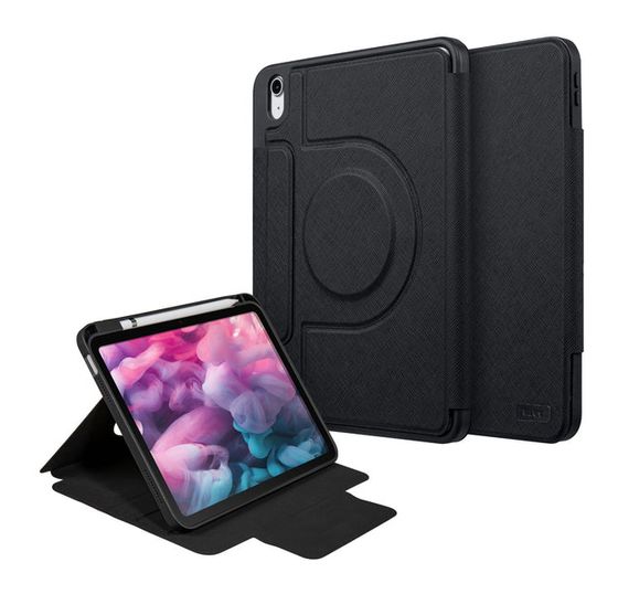 LAUT Prestige Folio für Apple iPad 11-inch (A16, 11th generation) (2025) (A3354, A3355, A3356) iPad 10.9-inch (10th generation) (2022) (A2757, A2777, A2696) bis 27,7 cm (10.9") mit Magnetverschluss (Schwarz) f&uuml;r 37,99 Euro