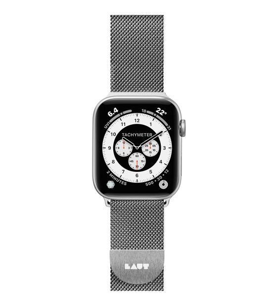 LAUT Steel Loop Armband Apple Watch 42/44/45 mm  (Silber) f&uuml;r 27,99 Euro