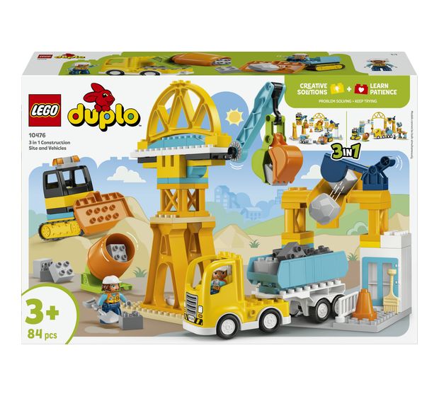 LEGO Baustelle mit Baufahrzeugen – 3-in-1-Set f&uuml;r 77,99 Euro