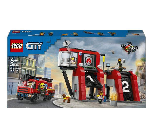 LEGO Feuerwehrstation mit Drehleiterfahrzeug f&uuml;r 66,99 Euro