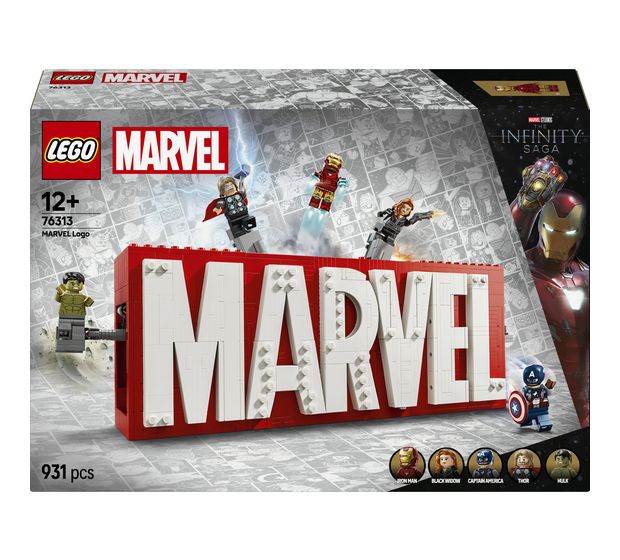 LEGO MARVEL Logo & Minifiguren f&uuml;r 84,99 Euro