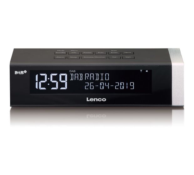 Lenco CR-630 DAB+, FM Radio Uhr  (Schwarz) f&uuml;r 79,99 Euro