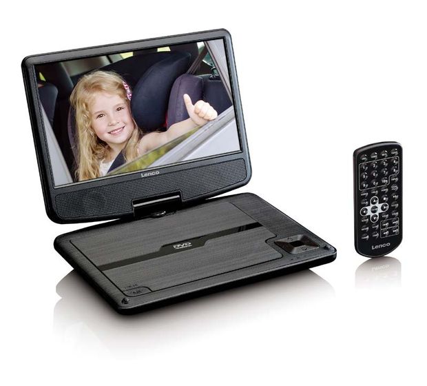 Lenco DVP-901BK 22,9 cm (9 Zoll) Tragbarer DVD-Player CD, DVD, DVD+R, DVD+RW, DVD-R, DVD-RW f&uuml;r 129,99 Euro