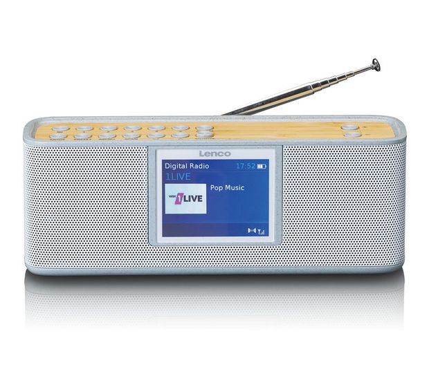 Lenco PDR-046 Bluetooth DAB, DAB+, FM Radio Persönlich  (Braun, Weiß) f&uuml;r 108,99 Euro