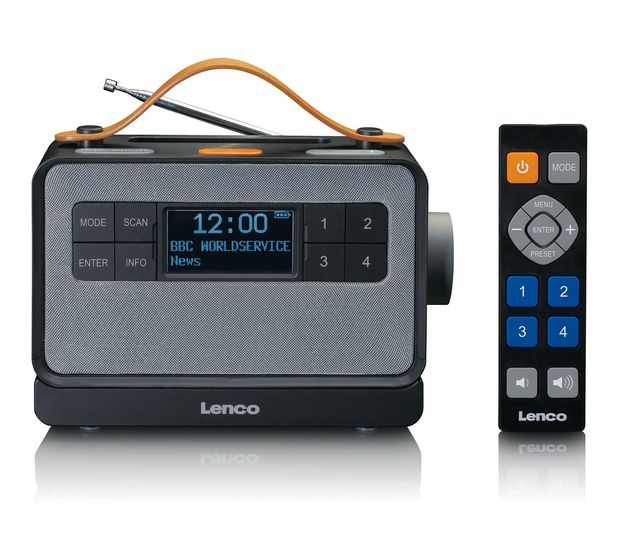 Lenco PDR-065 Bluetooth DAB+, FM Radio Tragbar  (Schwarz) f&uuml;r 117,99 Euro