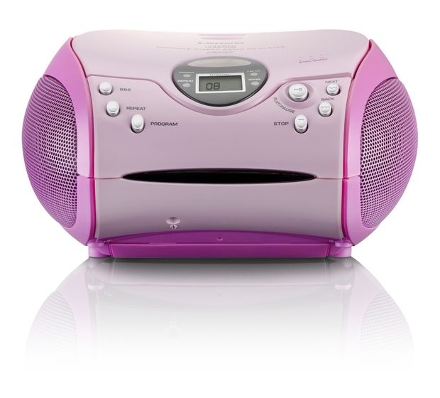 Lenco SCD-24 CD Payer FM Radio  (Pink) f&uuml;r 45,49 Euro