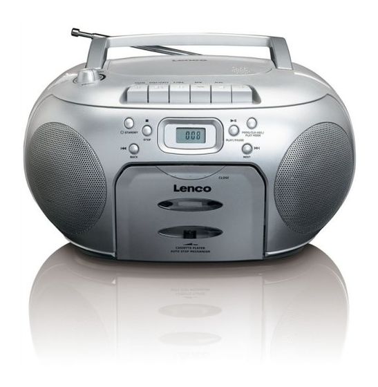 Lenco SCD-420 CD Player FM Radio  (Silber) f&uuml;r 63,99 Euro