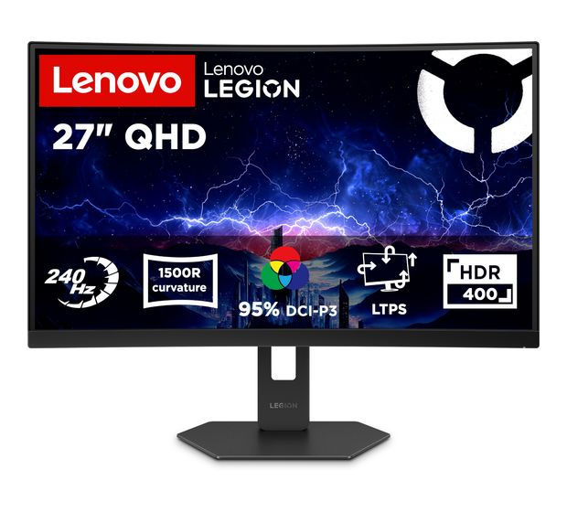 Lenovo Legion 27Q-2c Quad HD Monitor 68,6 cm (27 Zoll) 16:9 6 ms 400 cd/m²  (Schwarz) f&uuml;r 249,00 Euro
