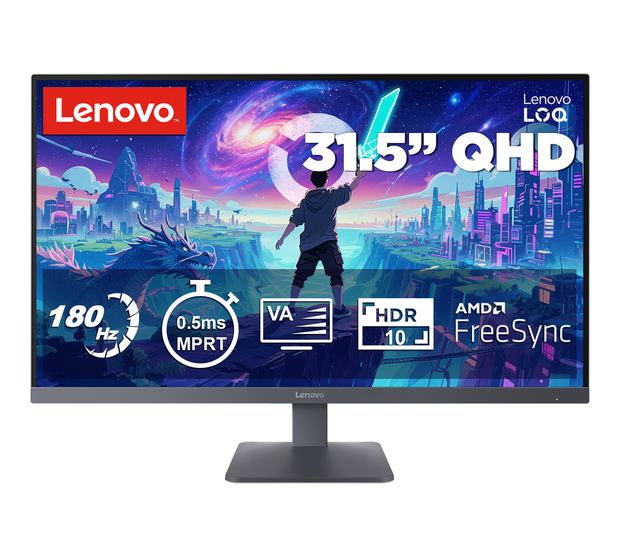 Lenovo LOQ32Q-10 Quad HD Monitor 80 cm (31.5 Zoll) 16:9 0,5 ms 300 cd/m²  (Grau) f&uuml;r 199,00 Euro