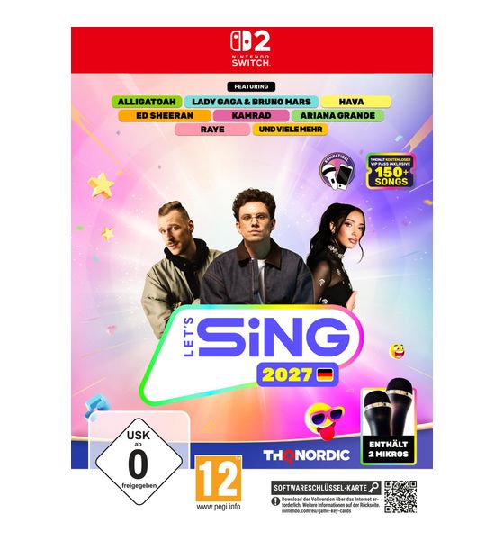 Let's Sing 2027 - mit deutschen Hits - 2 Mic Bundle (Nintendo Switch 2) f&uuml;r 59,99 Euro