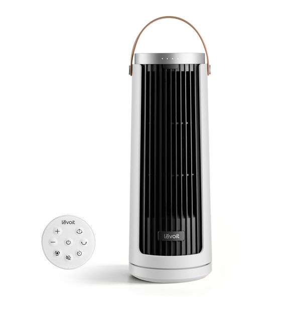 Levoit LTF-F132B-WEUR Turmventilator Tisch, Flur 20 dB  (Schwarz, Weiß) f&uuml;r 89,99 Euro