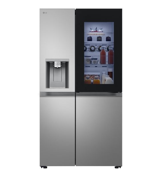 LG GSXE81PYBD Side-by-Side Kühl-/ Gefrierkombination 407 l / 221 l 276 kWh NoFrost 1790 mm x 913 mm  (Silber) f&uuml;r 1.631,00 Euro