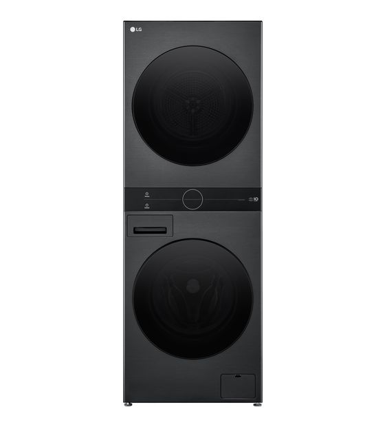 LG WT1210BBF WashTower 12 kg / 10 kg Wärmepumpen Waschtrockner 1300 U/min (Schwarz) f&uuml;r 1.607,00 Euro