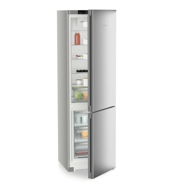 Liebherr KGNsf57Va03 268 l / 103 l Kühl-Gefrierkombi freistehend NoFrost 104 kWh Jahr  (Edelstahl) f&uuml;r 999,00 Euro